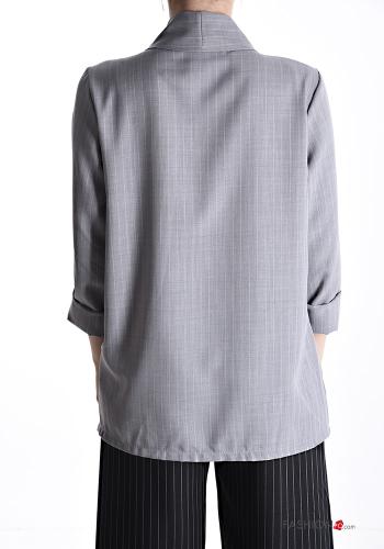 Striped long sleeve Jacket with pockets - ph 2