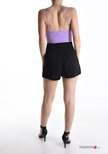 Jumpsuit regolabile corto con nodo scollo profondo - ph 2