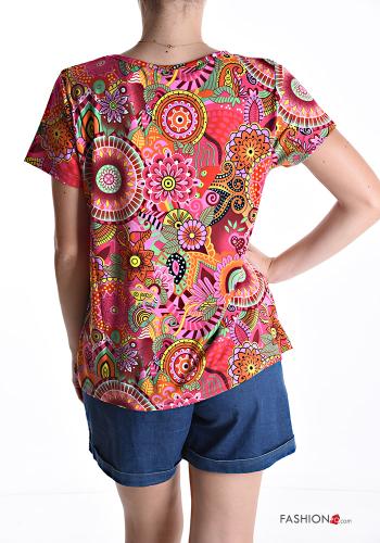 T-shirt maniche corte girocollo Fantasia mista - ph 2
