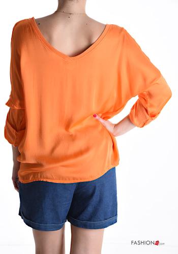 backless Long sleeved top with v-neck - ph 2