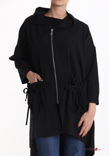 Sudadera de Algodón con cremallera con capucha con bolsillos - ph 4