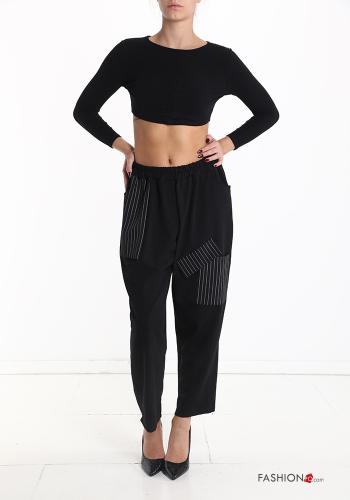 Pantalones de Algodón con bolsillos con elástico - ph 5