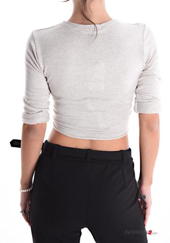 Bolero aus Wollmischung mit Schleife - ph 2