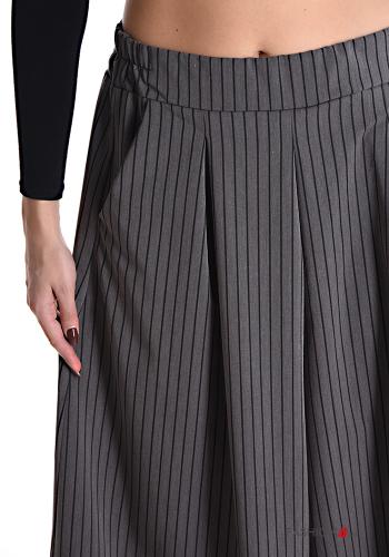 Streifenmuster wide leg Hose aus Baumwolle mit Taschen mit gummizug - ph 4