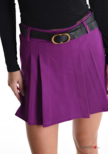 Pantaloncino Short in Cotone con cintura - ph 4