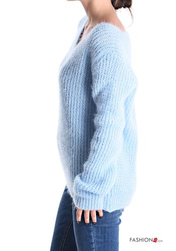 Maglione in Misto Lana scollo a V - ph 3
