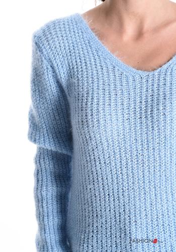 Maglione in Misto Lana scollo a V - ph 4