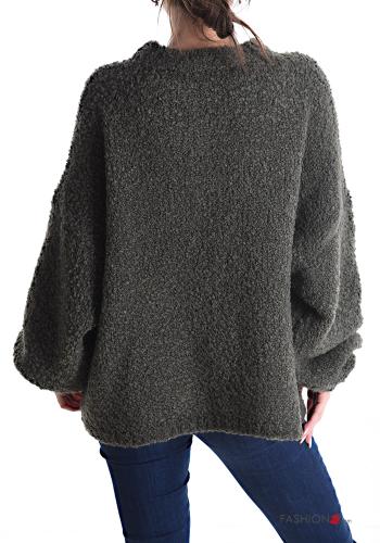 crew neck Wool Mix Sweater - ph 2