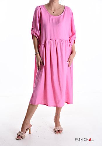 Abito oversize girocollo maniche a tre quarti - ph 1