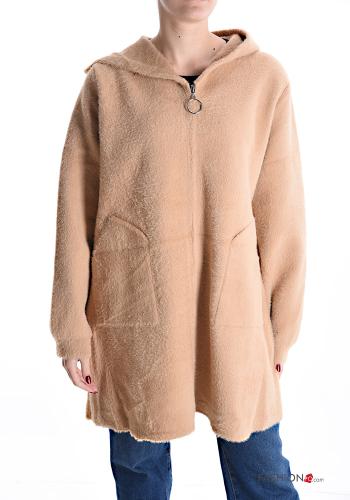 Manteau en Coton avec poches à capuche avec fermeture éclair