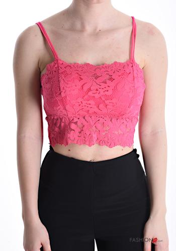 lace trim mini Top with cups