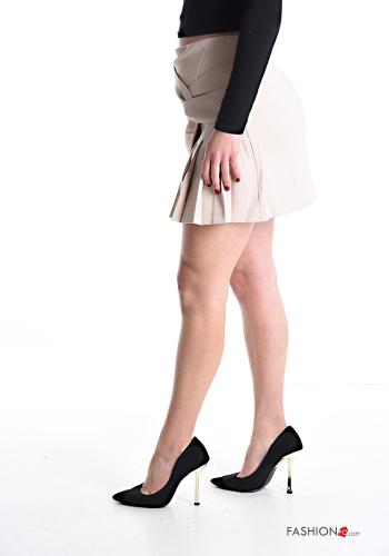Minigonna asimmetrico con zip con nodo - ph 3