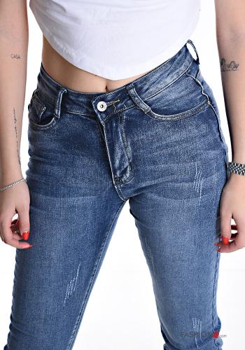 Cotton Jeans with buttons with zip with pockets - ph 4