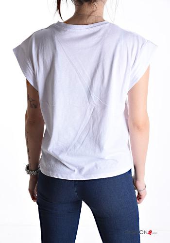 T-shirt in Cotone maniche corte girocollo - ph 2