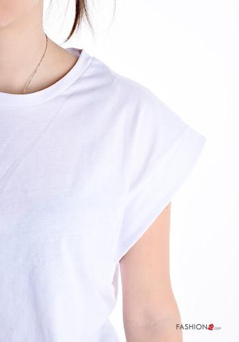 T-shirt in Cotone maniche corte girocollo - ph 4