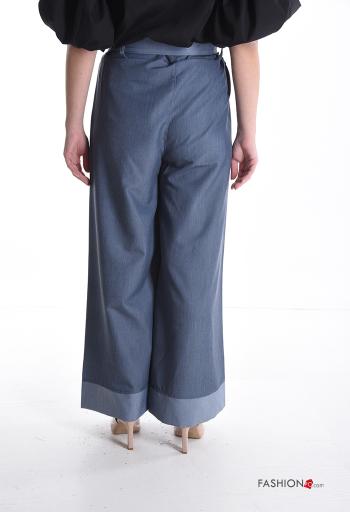 Pantalon en Coton avec ceinture en tissu - ph 2