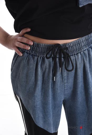 Survêtement en Coton manches courtes col rond avec poches avec élastique - ph 4