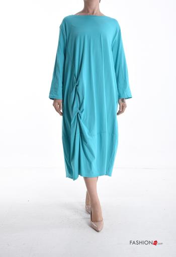 Abito in Cotone girocollo oversize maniche lunghe - ph 1