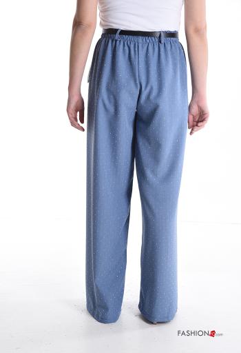 wide leg Trousers with belt with elastic - ph 2