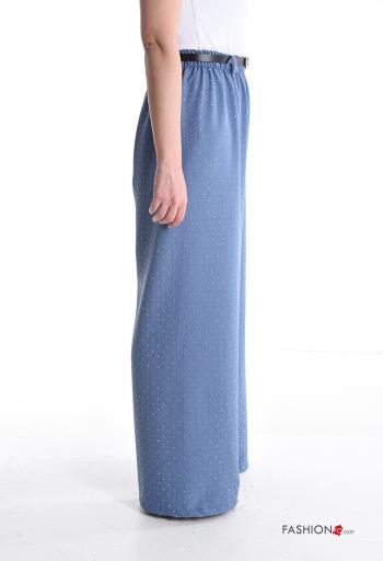 wide leg Trousers with belt with elastic - ph 3