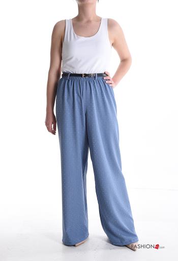 wide leg Trousers with belt with elastic - ph 5