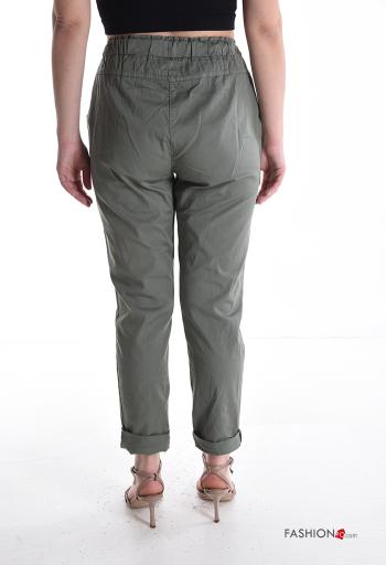 Pantalones de Algodón con bolsillos con elástico - ph 2