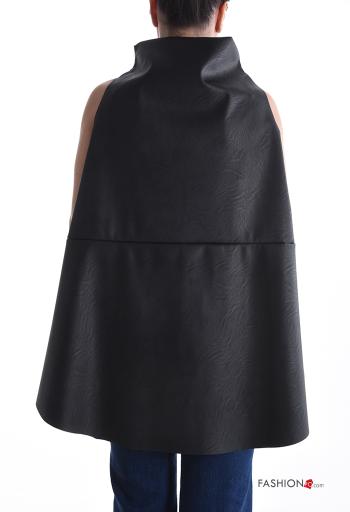 Smanicato ecopelle asimmetrico a collo alto - ph 2
