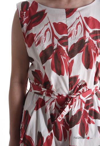 Abito in Cotone con cintura - ph 4