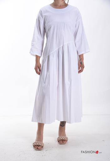 Abito in Cotone con cintura