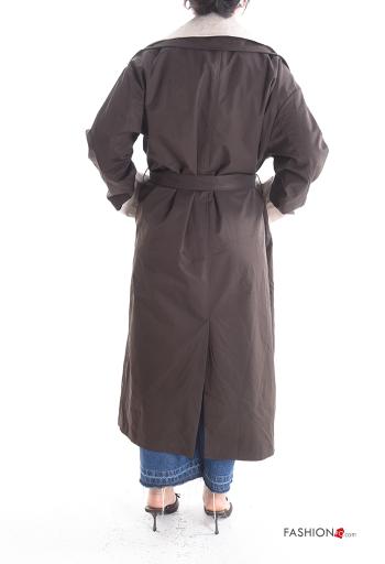 Casaco com cinto com bolsos com forro - ph 2