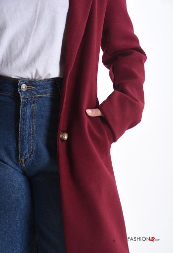 Casaco com botões com bolsos com forro - ph 4