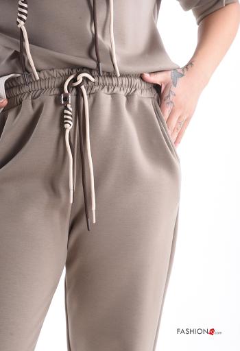 Coordinato con tasche con cintura con cappuccio - ph 4