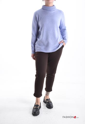 Jersey de Mezcla de Lana manga larga de cuello alto - ph 5