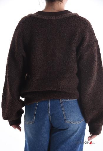 Blusão em Lã mista com botões com bolsos - ph 2