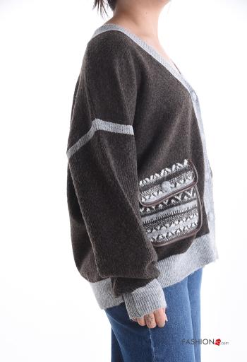 Blusão em Lã mista com botões com bolsos - ph 3