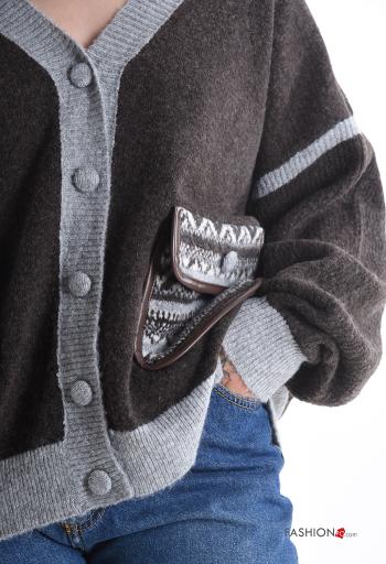 Blusão em Lã mista com botões com bolsos - ph 4