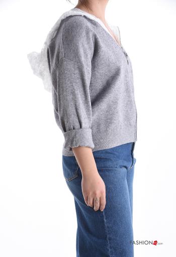 Blusão renda com fecho com capuz - ph 3