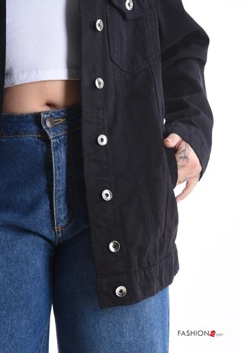 Blusão em Algodão com botões com bolsos - ph 4