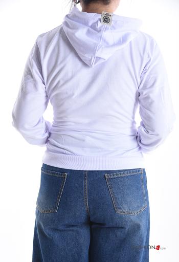 Camisola de mangas compridas em Algodão com capuz - ph 2