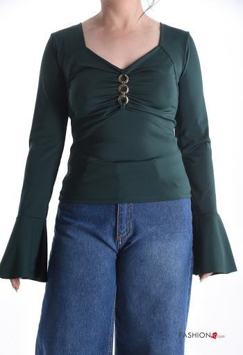 Camisola de mangas compridas Elegante