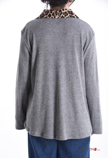 Camisola de mangas compridas Estilo Casual - ph 2