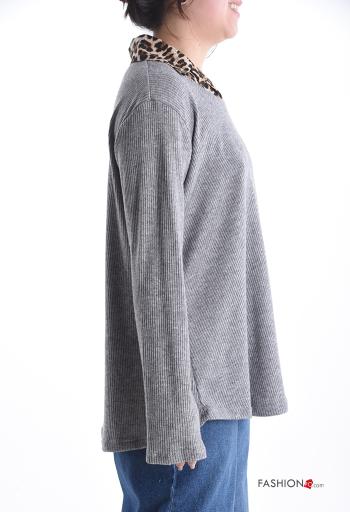 Camisola de mangas compridas Estilo Casual - ph 3