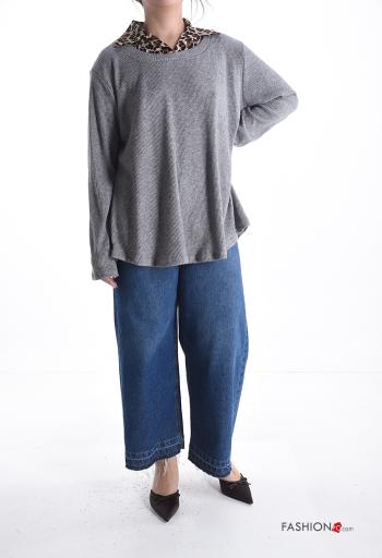 Camisola de mangas compridas Estilo Casual - ph 5