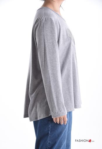 Camisola de mangas compridas Estilo Casual - ph 3