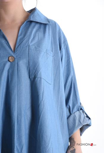 Camicia in Cotone con bottoni con tasche - ph 4