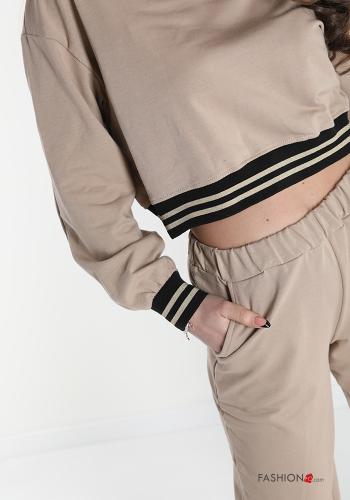 Felpa in Cotone  con tasche - ph 4