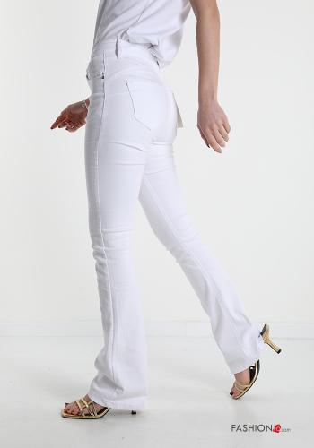 ausgestellte Jeans aus Baumwolle mit Taschen - ph 3