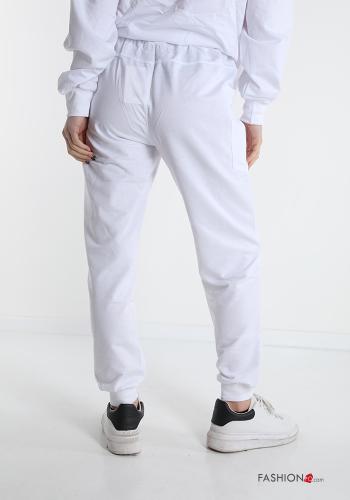 Pantalone sportivo in Cotone con tasche con fiocco - ph 2