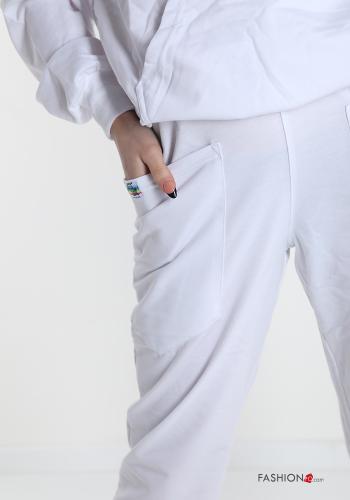 Pantalone sportivo in Cotone con tasche con fiocco - ph 4