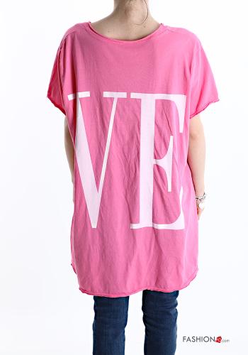 Lettering print oversized Cotton T-shirt - ph 2